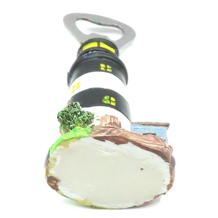 Lighthouse Bottle Opener Light Black & White Striped 9 CM Home Decor Drinks Gift