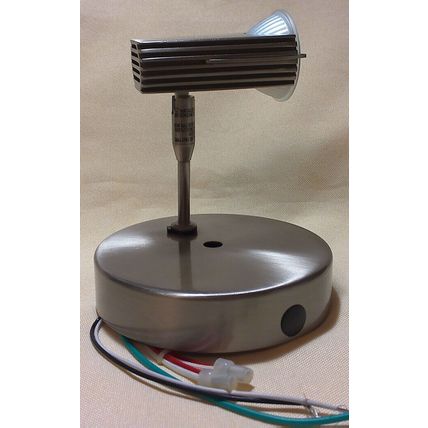 NEW & Discontinued! Eurofase Diamante Monospot Light 0052-S5 Nickel Flush Base
