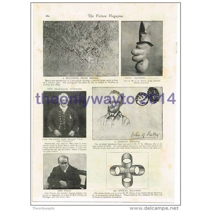 HMS Victory Veterans & Other Images, Book Illustration, c1895