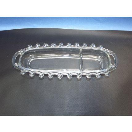 Antique 1800's 1900's Vaseline Glass Compote Candy Dish Relish Tray Trinket