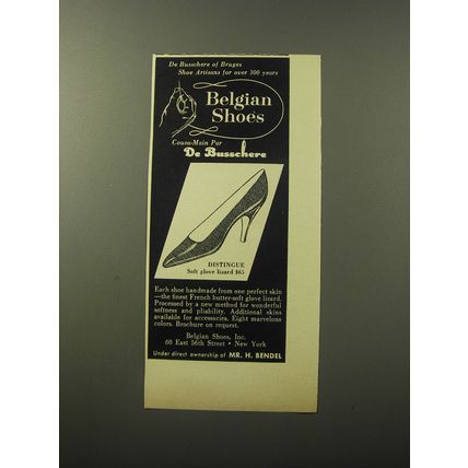 1960 De Busschere Distingue Shoes Ad