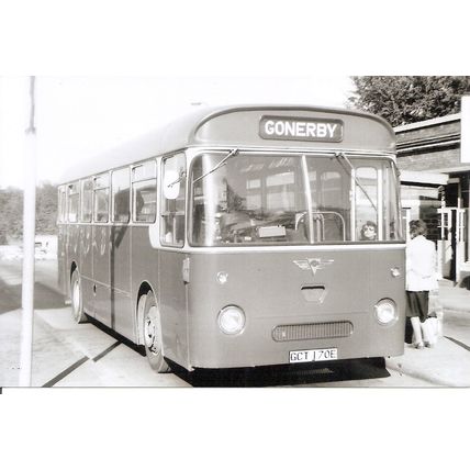 Black & White Photograph of W. J. Simmons & Co. Ltd. Reliance Coaches - GCT 170E