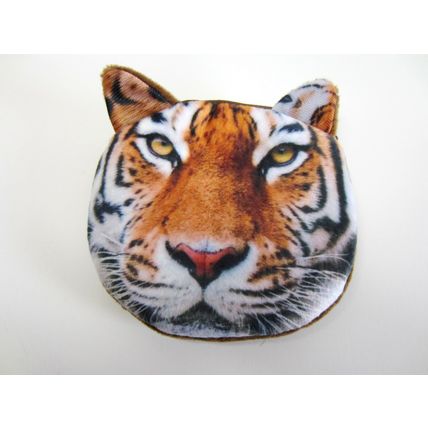 Ladies Girls Novelty Tiger Plush Coin Purse Cosmetics Pouch