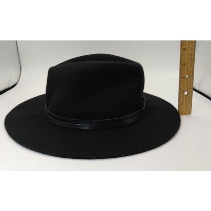 Charlotte Russe Black Felt/Wool Hat - Fedora Style - One Size/Small - FAST SHIP!
