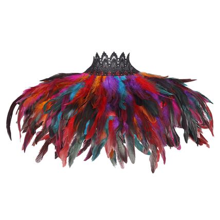 Unisex Cape Mock Collar Shawl Collar Halloween Steampunk Shoulder Gift Party