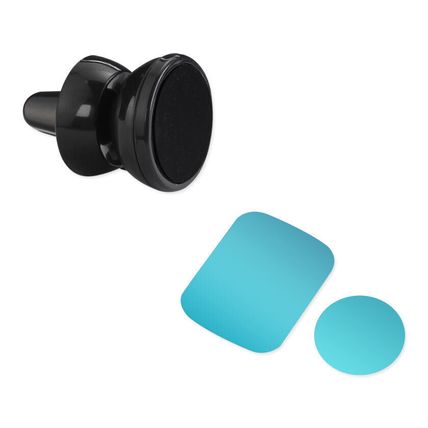 Pack Of 2] REIKO UNIVERSAL AIR VENT MAGNETIC CAR MOUNT PHONE HOLDER IN BLACK