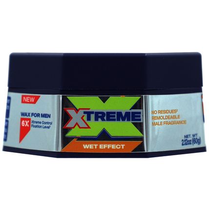 Xtreme Hair Wax Wet Effect Styling Hair Wax Male Fragrance 2.11 oz Jar