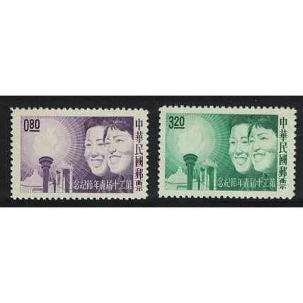 Taiwan 20th Youth Day 2v 1963 MNH SG#464-465
