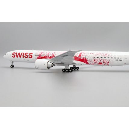 B777-300ER SWISS "FACES OF SWISS" REG: HB-JNA W/STAND - JC WINGS XX20038 1/200