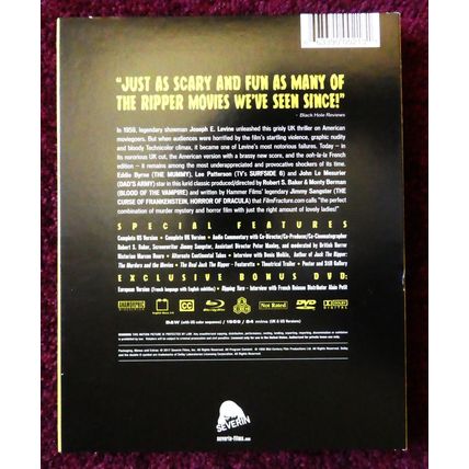 JACK THE RIPPER (Blu Ray): **Lee Patterson** Severin 2 disc - special cover