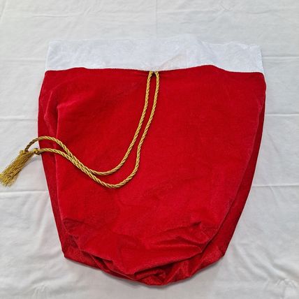 LARGE CHRISTMAS SANTA GIFT SACK Bag Holiday Present Toy Stocking Holiday Cheer