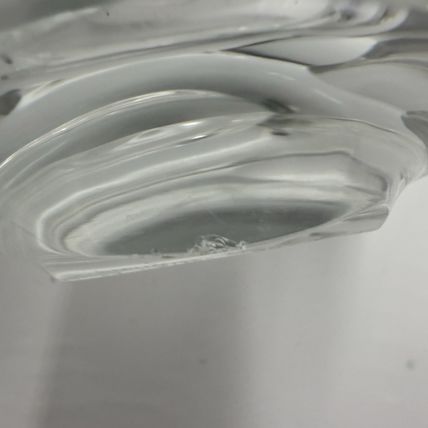 Rare R.Lalique Crystal France Art Deco Harvest Wheat Frosted Embossed Vase 9.4”H