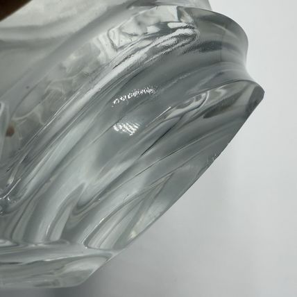 Rare R.Lalique Crystal France Art Deco Harvest Wheat Frosted Embossed Vase 9.4”H