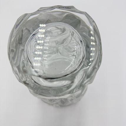 Rare R.Lalique Crystal France Art Deco Harvest Wheat Frosted Embossed Vase 9.4”H