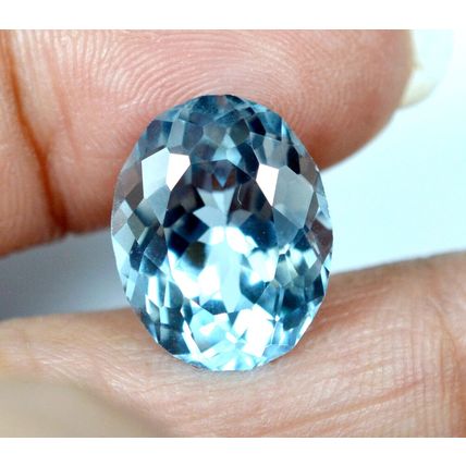 Brazilian Natural Blue Aquamarine 8.40 Ct Oval Loose Gemstone