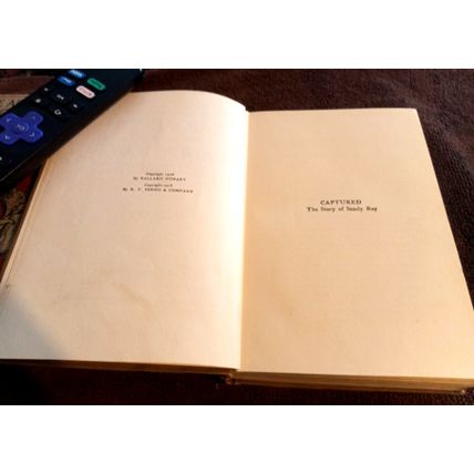 Old Vintage Book Captured By General Charles King 1906 Great Condition