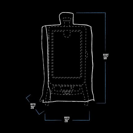 Pit Boss 73752 Pellet Smoker Cover, No Size, Black