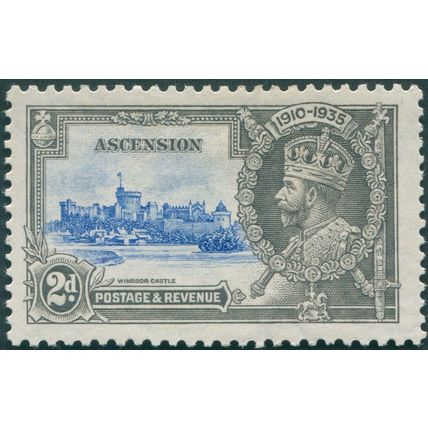 Ascension 1935 2d. ultramarine & grey Jubilee SG32 unused