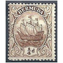 Bermuda 1912.SG44 1/4d Brown Mounted Mint.