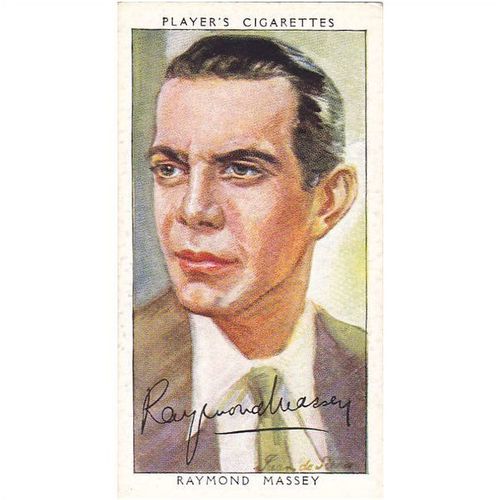 Players Film Stars 3rd Series Card No. 29 Raymond Massey Cigarette Card