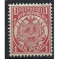 Transvaal 1885 SG176 1d Carmine Mounted Mint .. ..