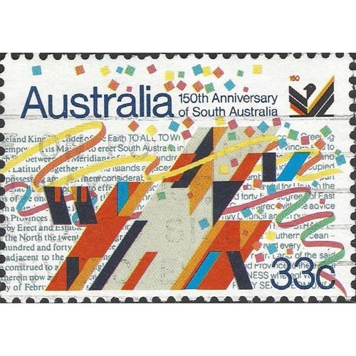 AUSTRALIA, 50th Anniversary of South Australia, white 1986, 33c