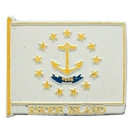 Rhode Island State Flag Fridge Magnet