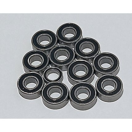 (12pcs) FUTABA FX-10 / FXT-10 Rubber Sealed Ball Bearing Set
