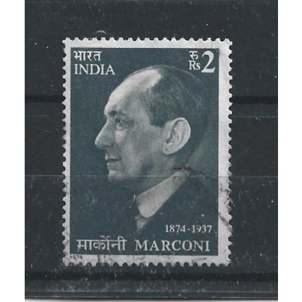 India.Birth Centenary Guglielmo Marconi (radio pioneer) stamp.Fine Used.June23