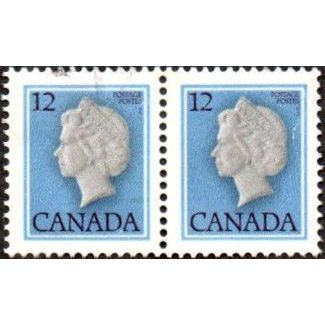 Canada 1977 12c. Fine Used Pair