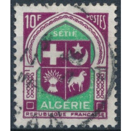 Coat of Arms: 10f - Algeria 1958 - F H - MiNr 375