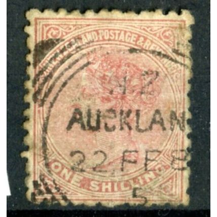 New Zealand QV 1882 sg193 1/- perf 12 x 11½ wmk 12a - Good used