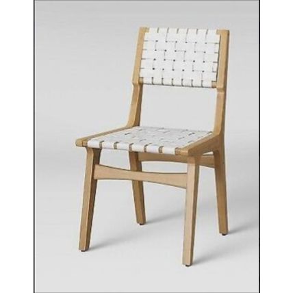 Ceylon 18" Seat Height-Dining Chair (Color-Wht/Nat) - By Threshold