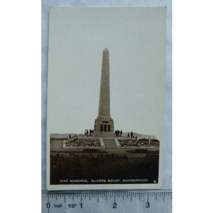 1926 postcard War Memorial, Olivers Mount Scarborough