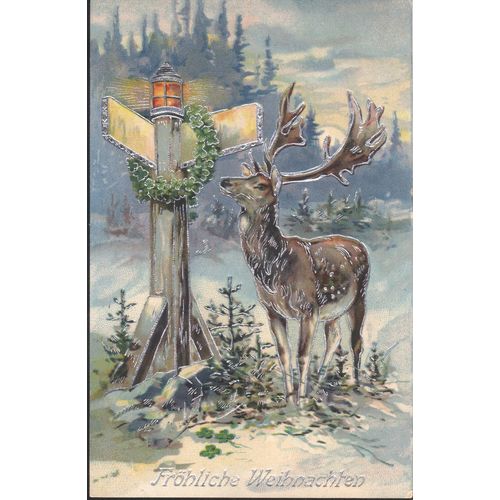 Germany Greetings Card - Froliche Weihnachten