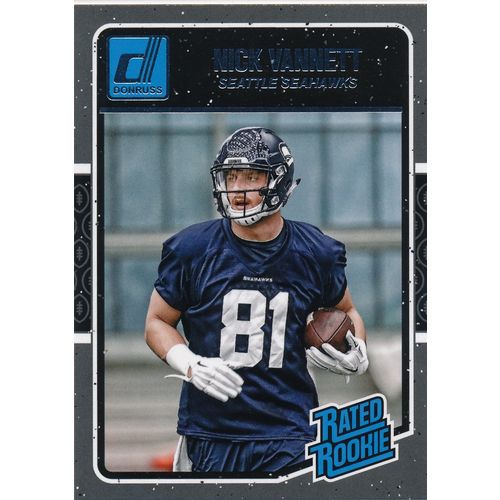 2016 Donruss Football 388 Nick Vannett Rated Rookie RC Seattle Seahawks