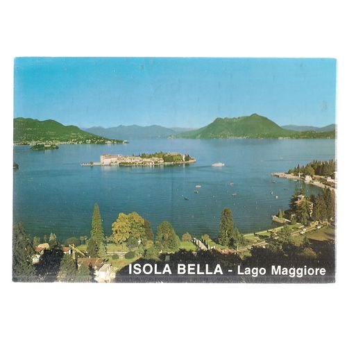 ISOLA BELLA, LAGO MAGGIORE, ITALY used postcard 1991 postmark #
