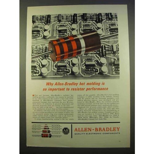 1963 Allen-Bradley Ad - Hot Molded Resistors - Important