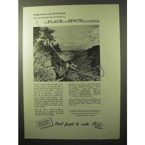 1964 Lockheed-Georgia Company Ad - Place with Space