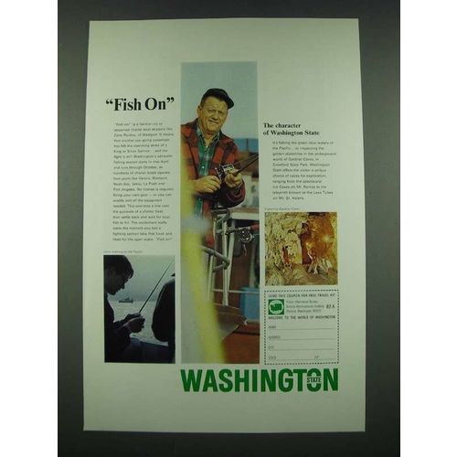 1970 Washington Tourism Ad - Fish On