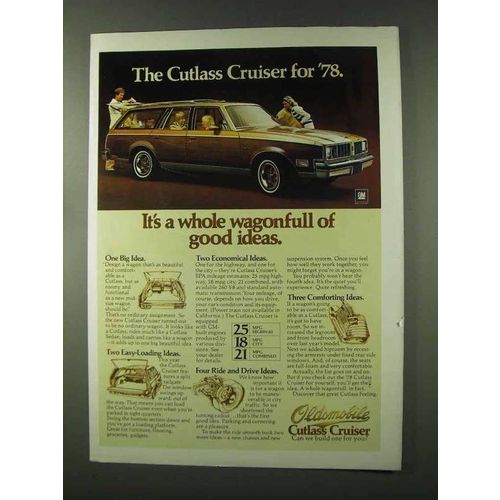 1978 Oldsmobile Cutlass Cruiser Ad - Good Ideas