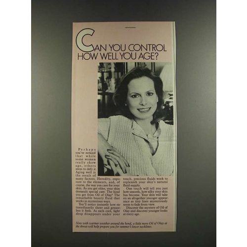 1986 Oil of Olay Ad - Can You Control How Well You Age?