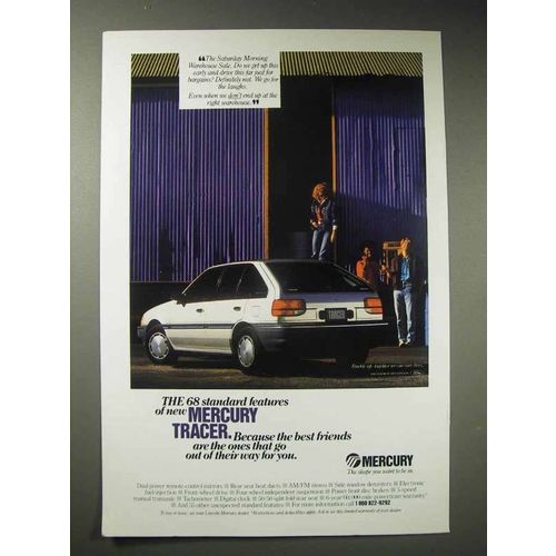 1987 Mercury Tracer Car Ad