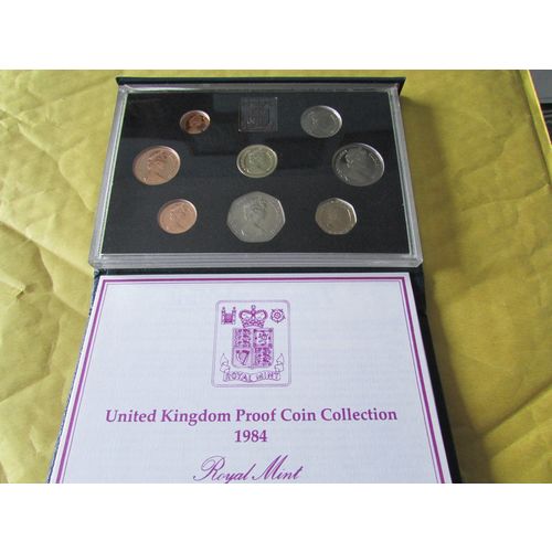 1984 QUEEN ELIZABETH II ROYAL MINT PROOF SET BLUE CASE. I
