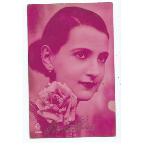 greetings postcard glamour bonne annee new year french unused ars 6168