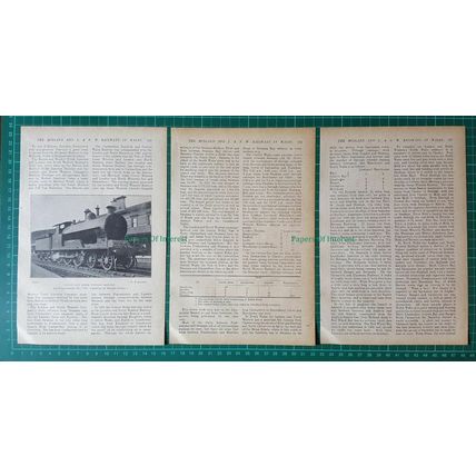 (6668) The Midland London North Western Railways In Wales - 1917 Article