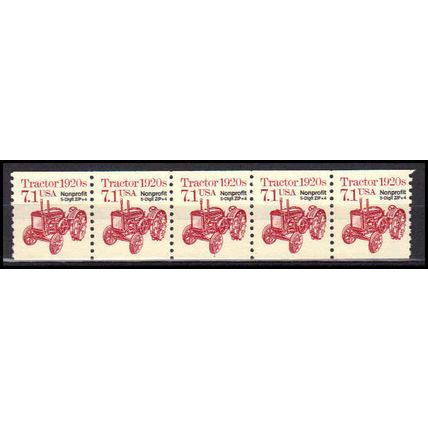 2127b 7.1c Tractor Fine MNH Dry Gum PNC 1/5 X0880