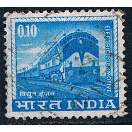 India 1965 SG509 indi71 Electric Locomotive 10p Used Stamp