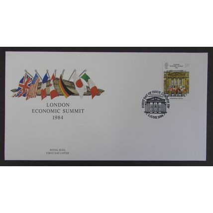 ROYAL MAIL - LONDON ECONOMIC SUMMIT CONFERENCE FIRST DAY COVER 1984 (a)