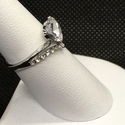 Ring Duo Appearing Heart Shape #298 USA Seller